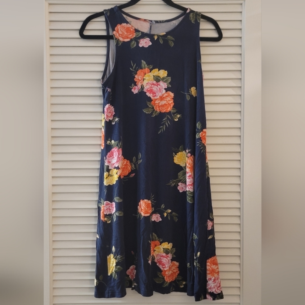 Floral Sleeveless Swing Summer Dress